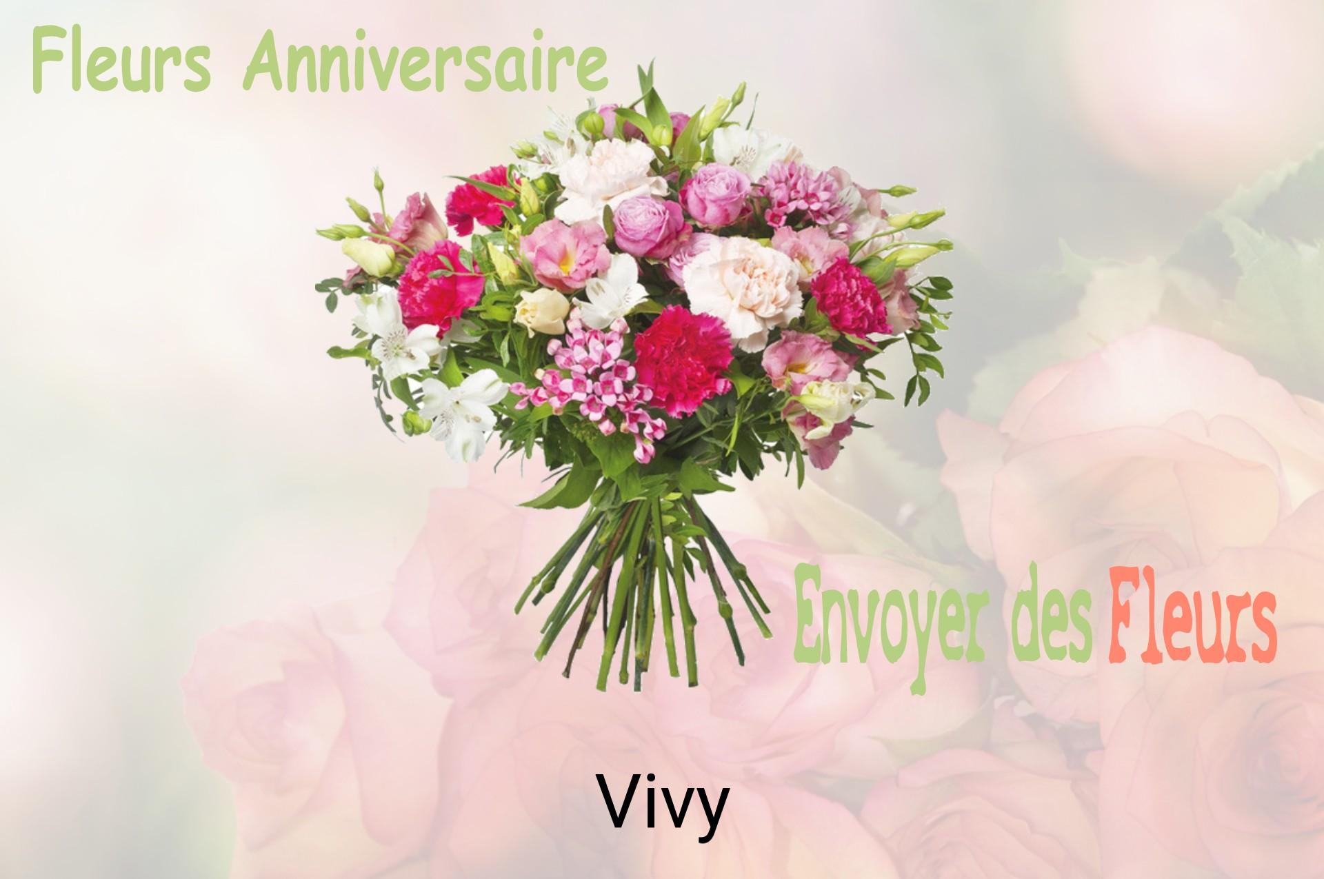 Bouquet de fleurs d’anniversaire livré à Vivy