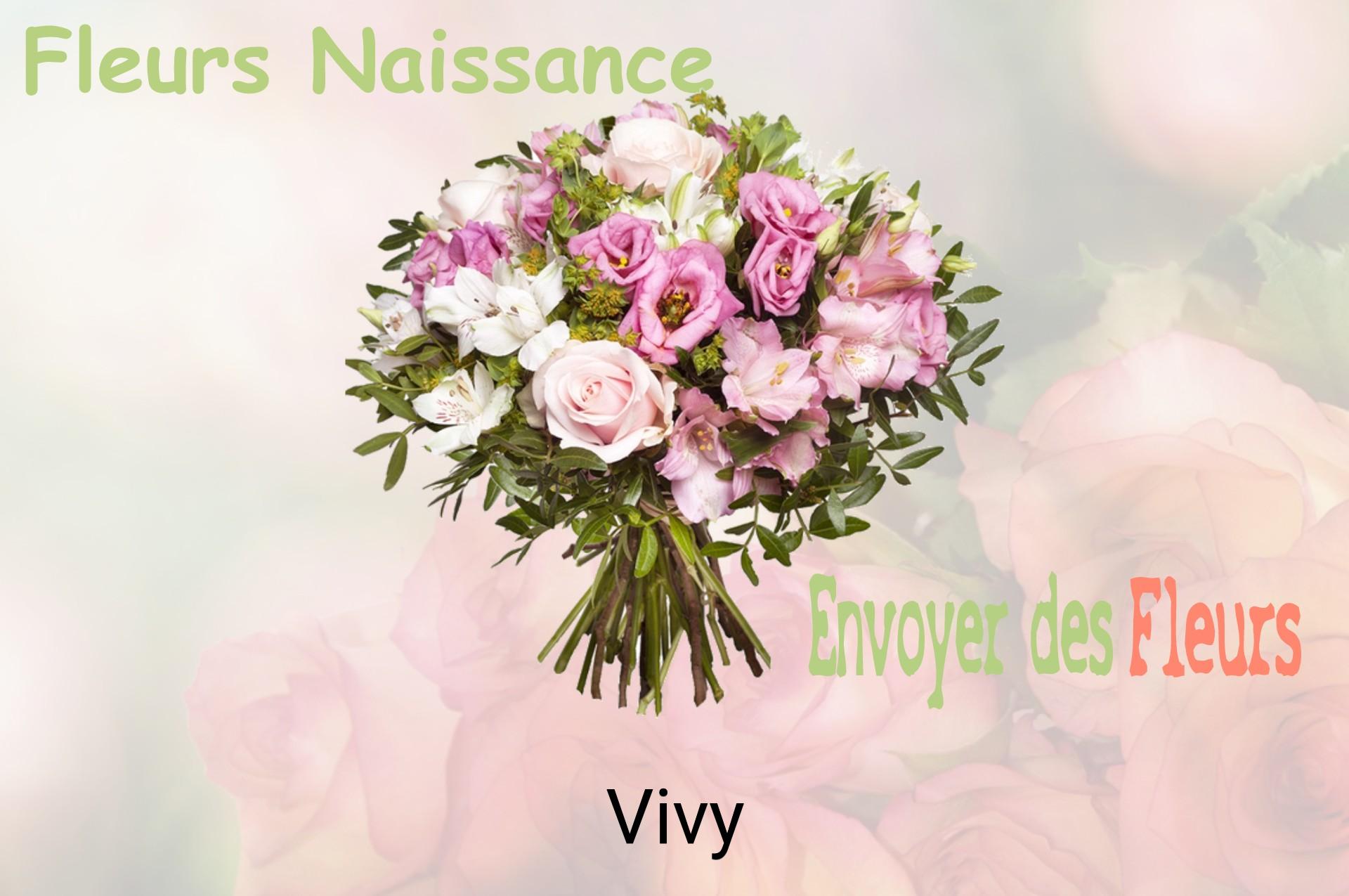 Bouquet de fleurs de naissance livré à Vivy